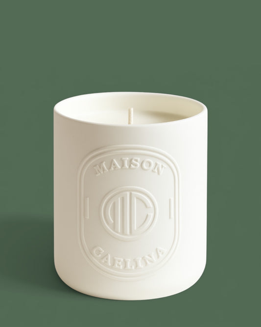 Evergreen Winter soy wax candle inspired by evergreen forests by Maison Caelina