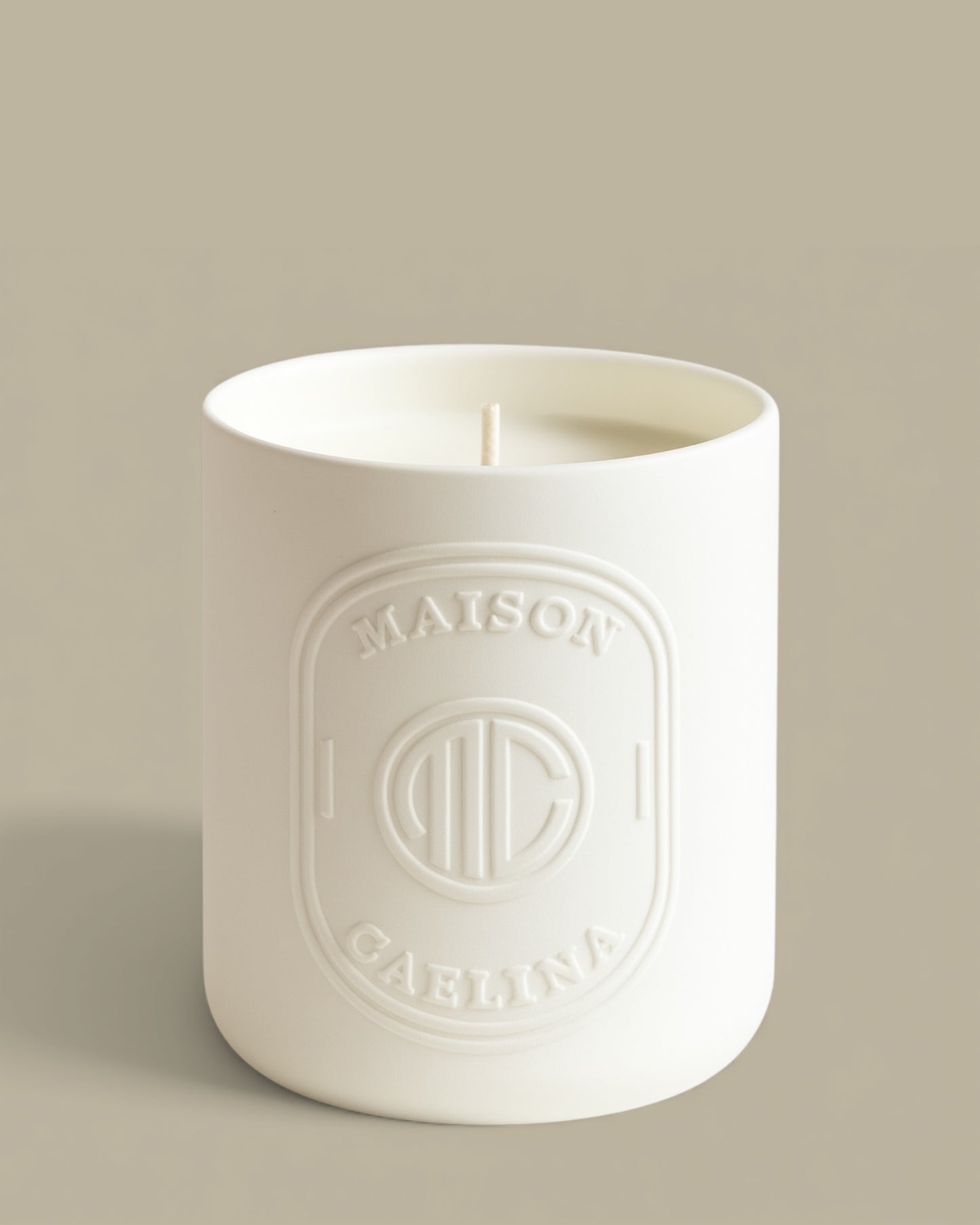 To the Song of Cicadas soy wax candle with Mediterranean fig and fennel by Maison Caelina